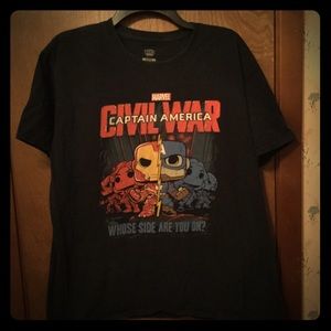Funko Pop Captain America Civil War T-Shirt